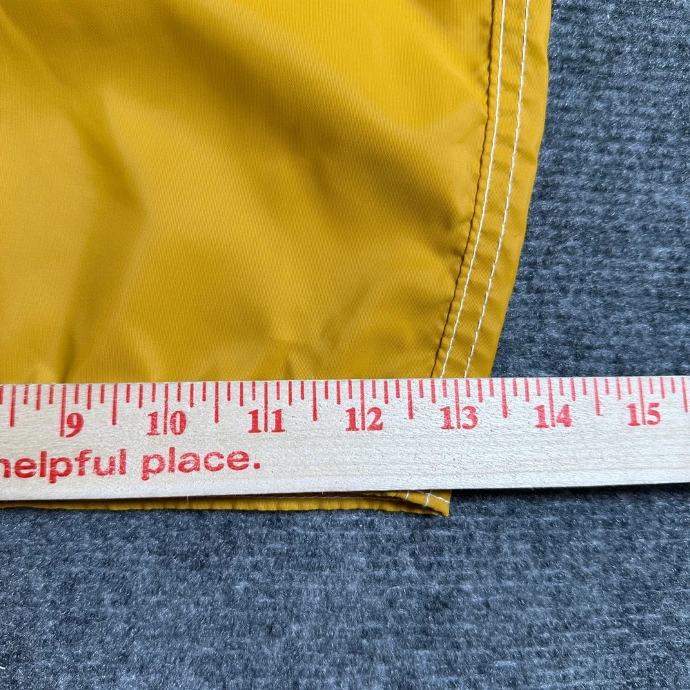 Birdwell Beach Britches Board Shorts Mustard Yellow Mens 40 Surf Trunks USA Made